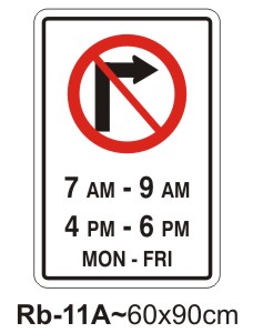 No Right turn During Posted time