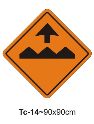 BUMP AHEAD Sign