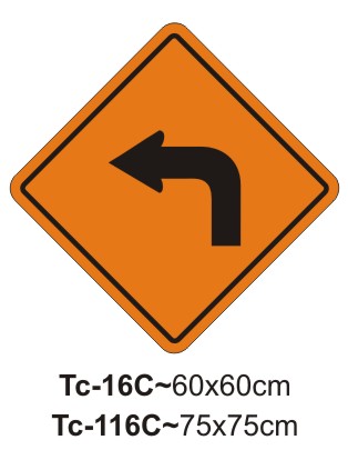 SHARP CURVE SIGN