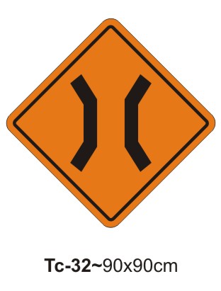 Narrow structure ahead