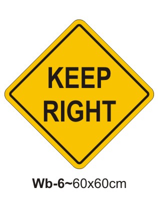 Keep Right Sign