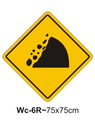 Fallen rocks sign