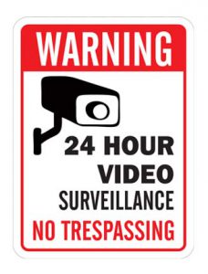 surveillance signs